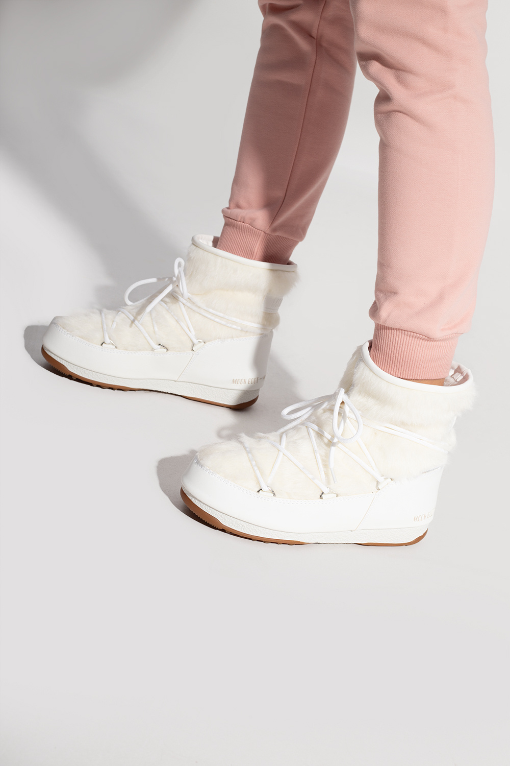 Moon boot monaco low white best sale